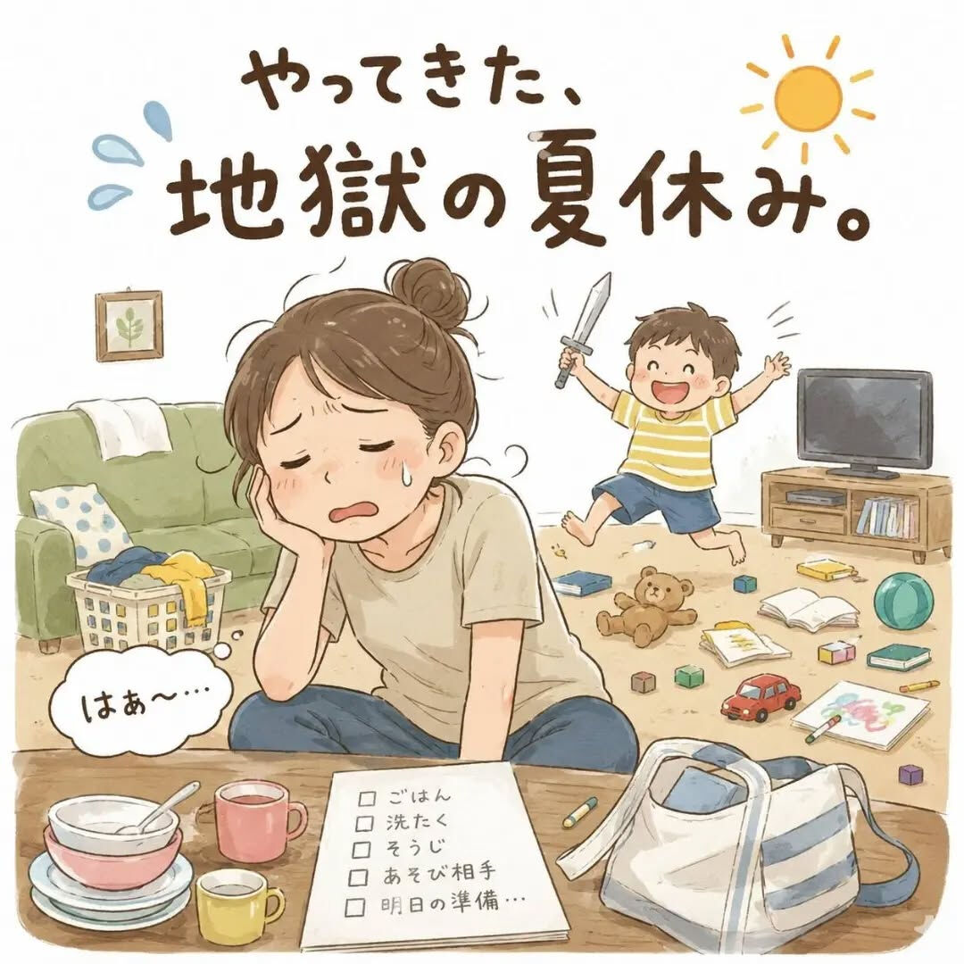 やってきた、地獄の夏休み🌻